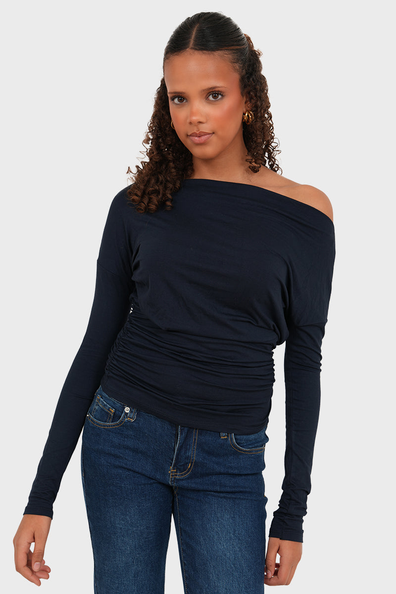 "Elodie" top navy