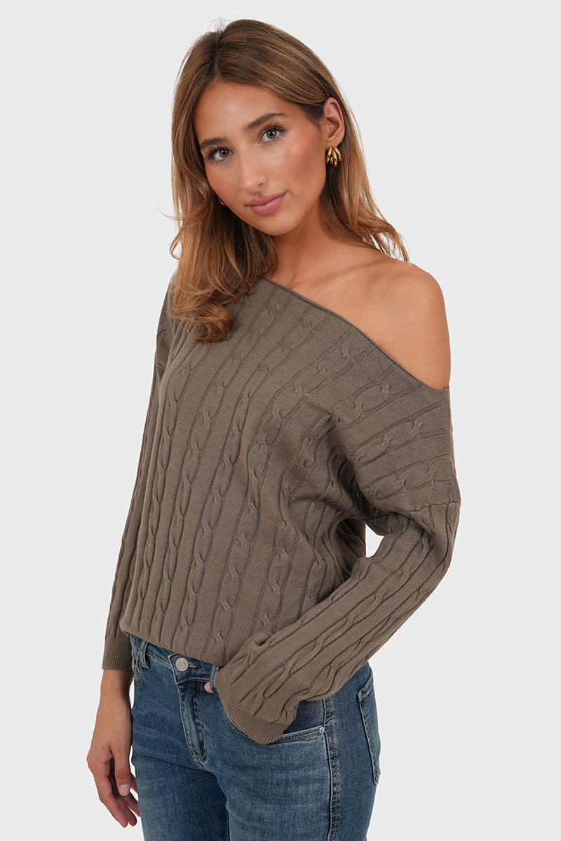 "Daphne" sweater brown