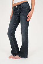 "Parker" flared jeans dark blue