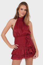 "Lumi" dress bordeaux