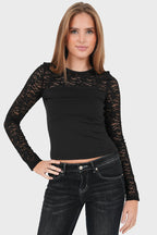 "Elise" top black