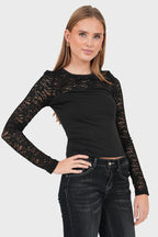"Elise" top black