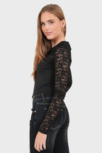 "Elise" top black