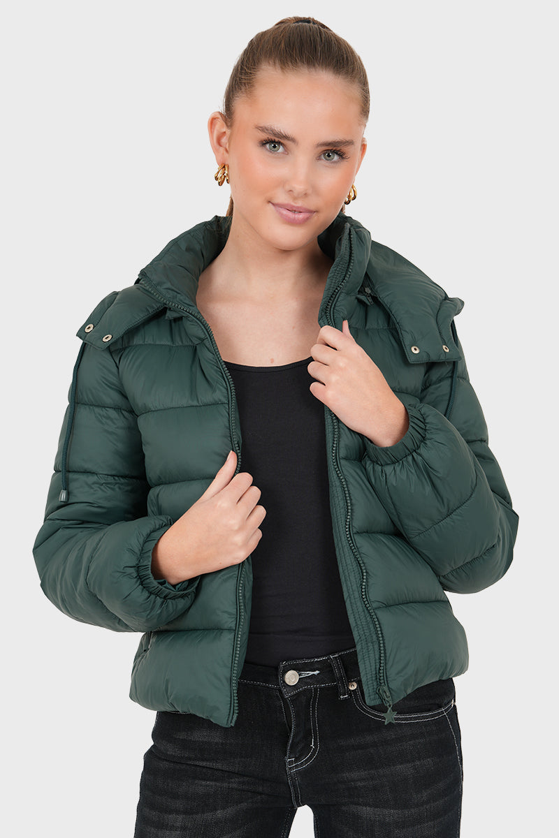 "Classic" puffer dark green