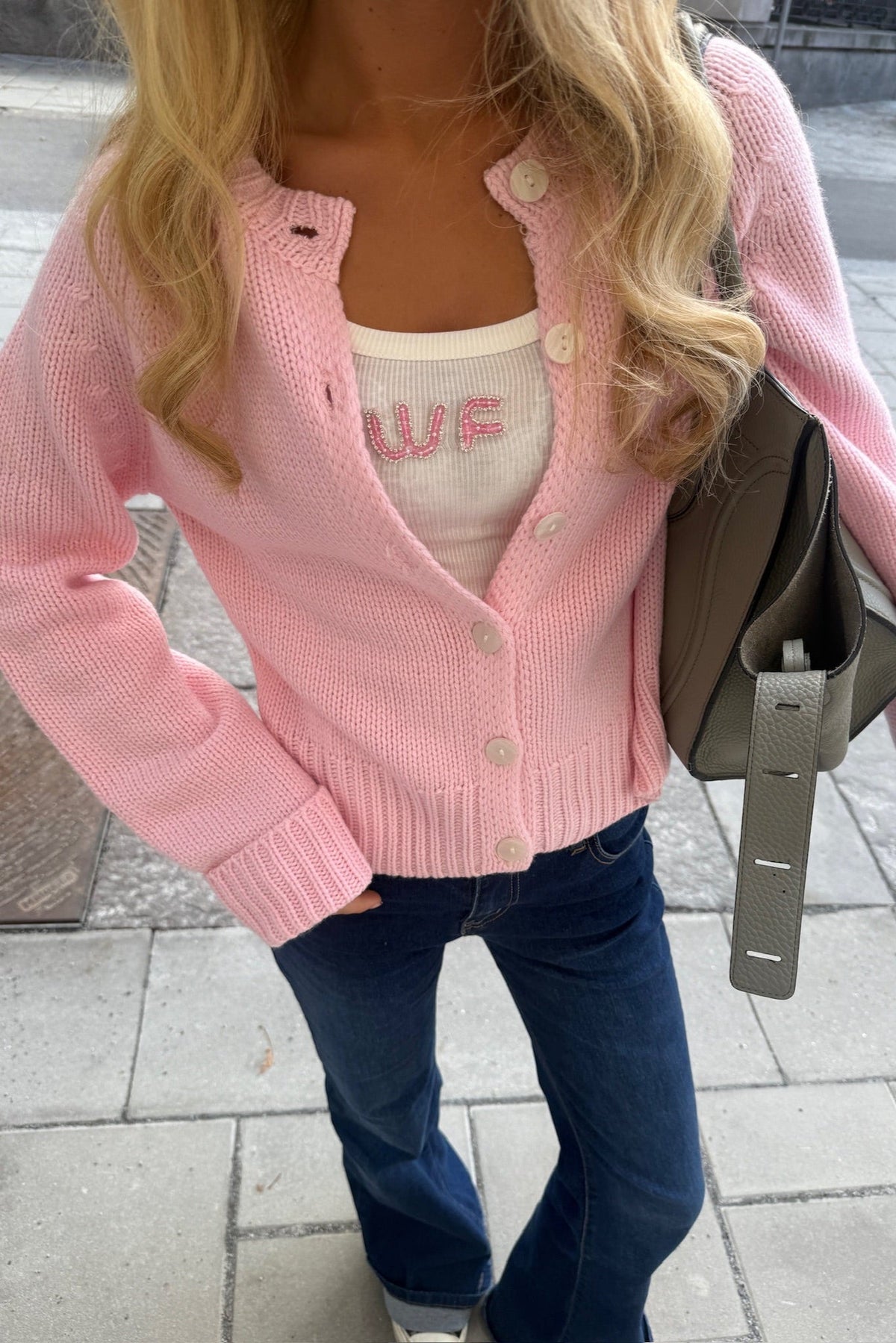 "Tilly" cardigan pink