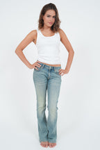 "Flared" jeans light blue