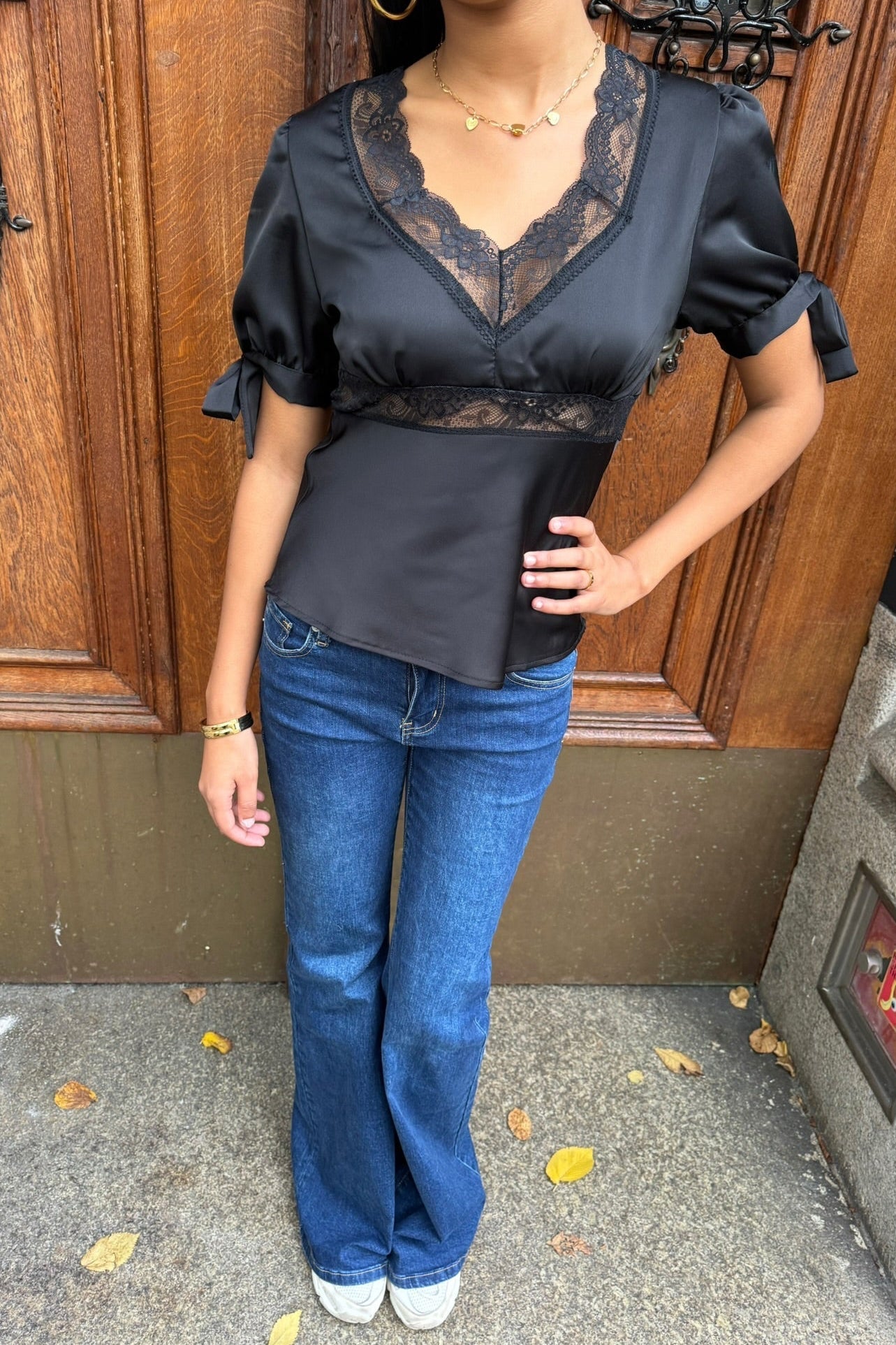 "Eira" top black