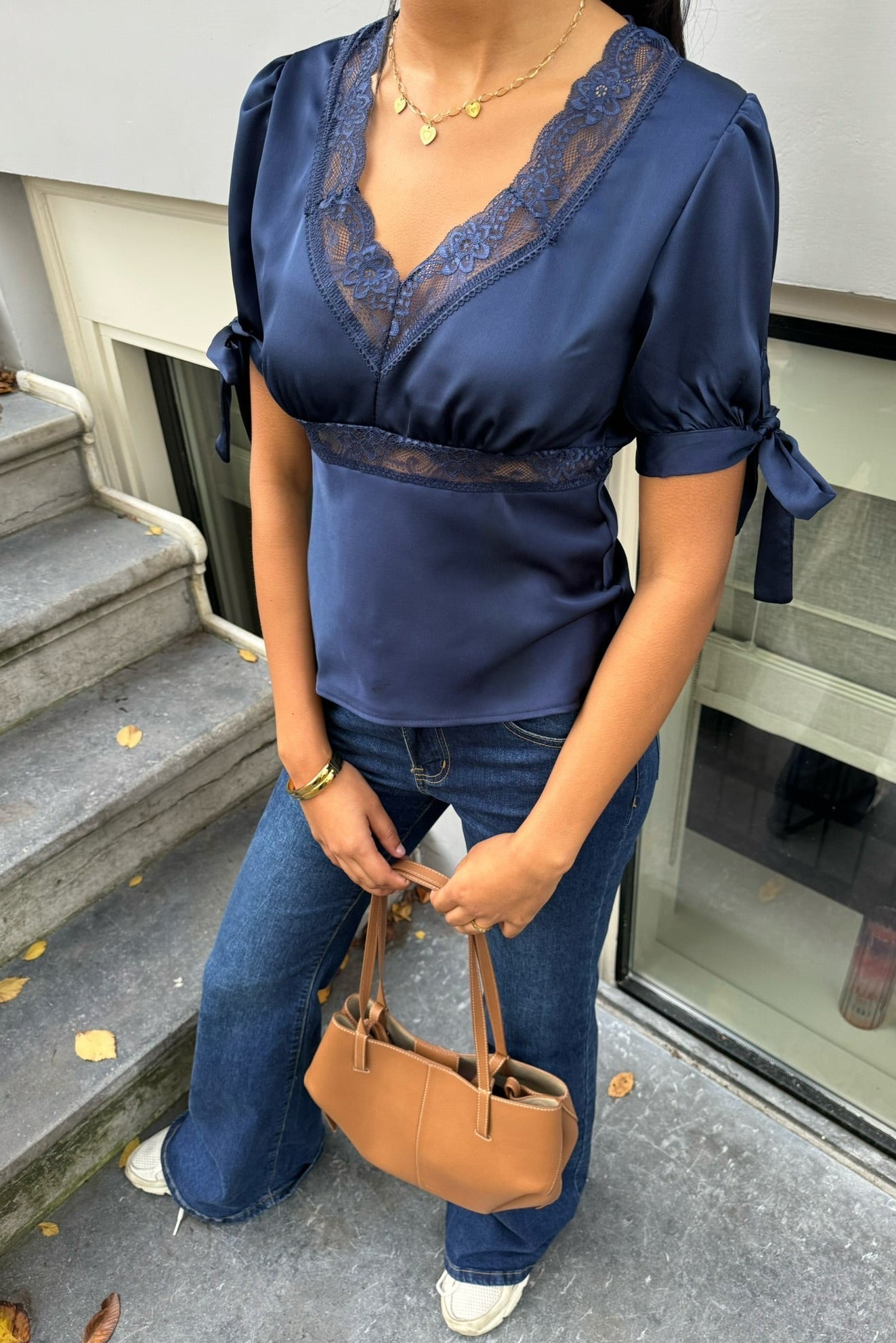 "Eira" top navy