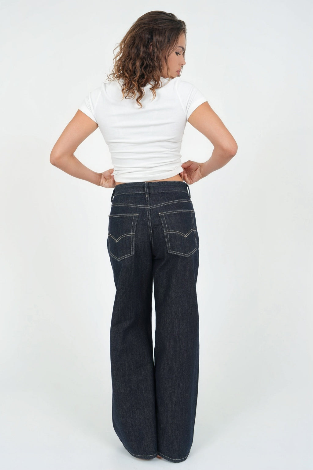 "Wide leg" jeans dark blue PRE ORDER