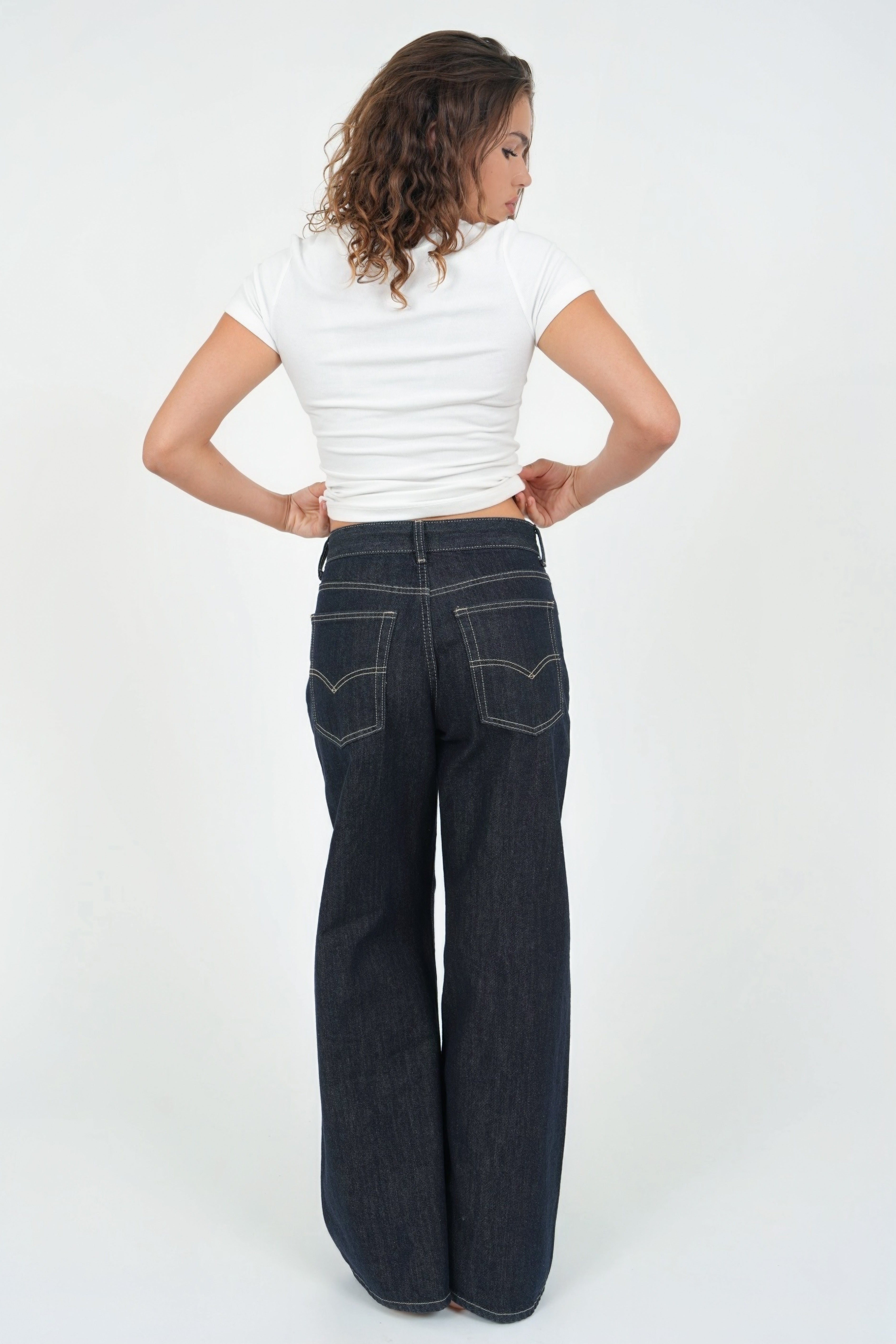 "Wide leg" jeans dark blue PRE ORDER