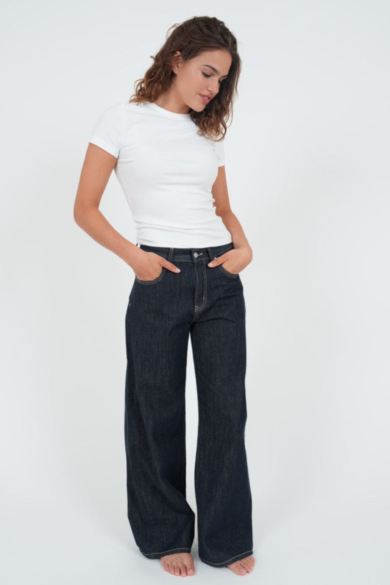 "Wide leg" jeans dark blue PRE ORDER