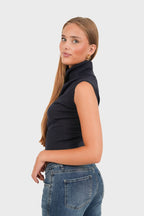 "Casual" top navy
