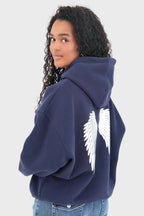 "Wing" hoodie navy