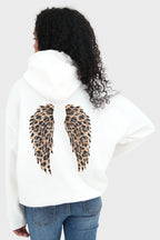 "Wing" hoodie leopard