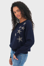 "Starshine" sweater navy