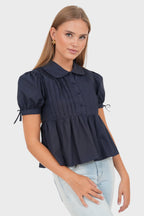 "Cleo" blouse navy