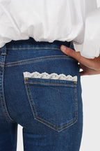 "Lace" jeans dark blue