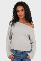 "Cozy" sweater grey