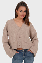 "Aurora" cardigan brown