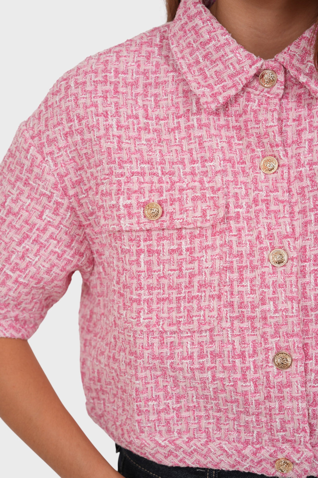 "Tweed" jacket pink