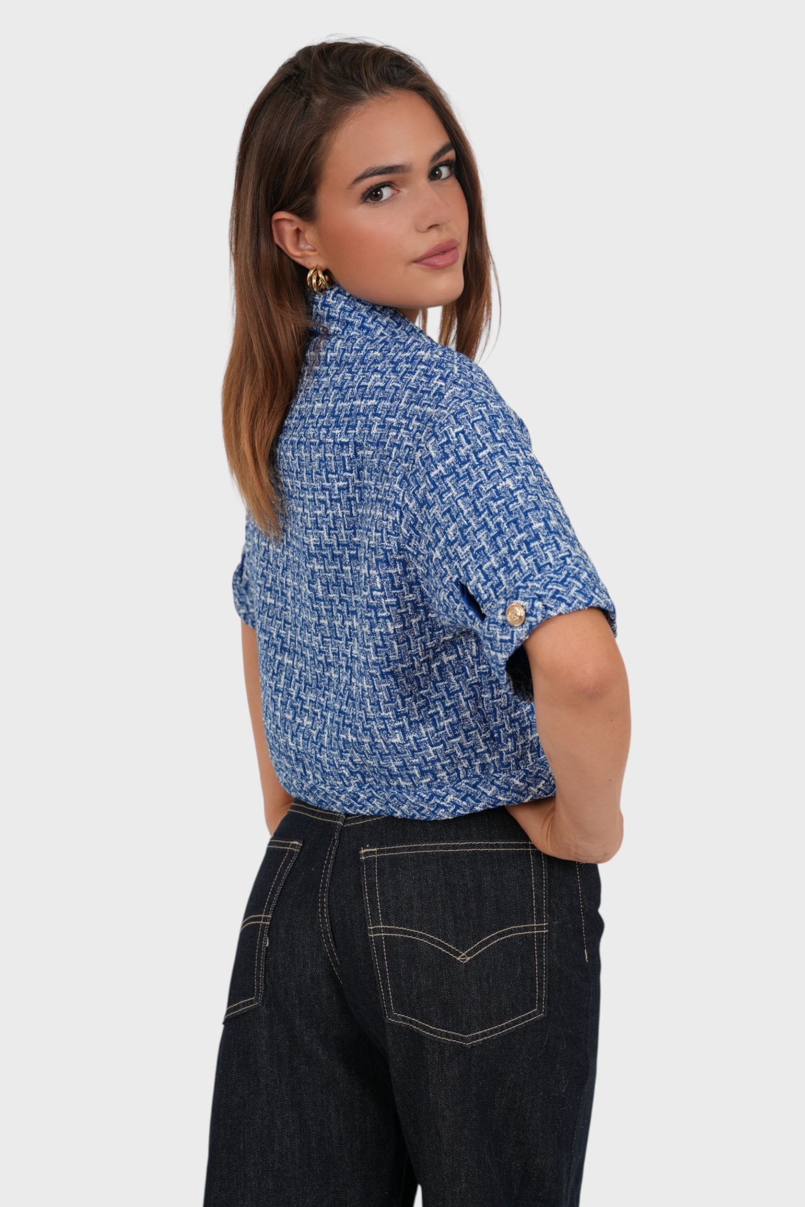 "Tweed" jacket blue