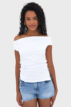"Shoulder" top white