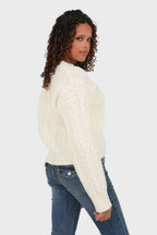 "Olivia" cardigan white