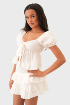 "Sophie" top white