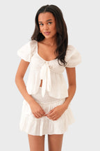 "Sophie" top white
