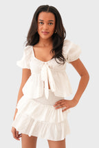 "Sophie" top white