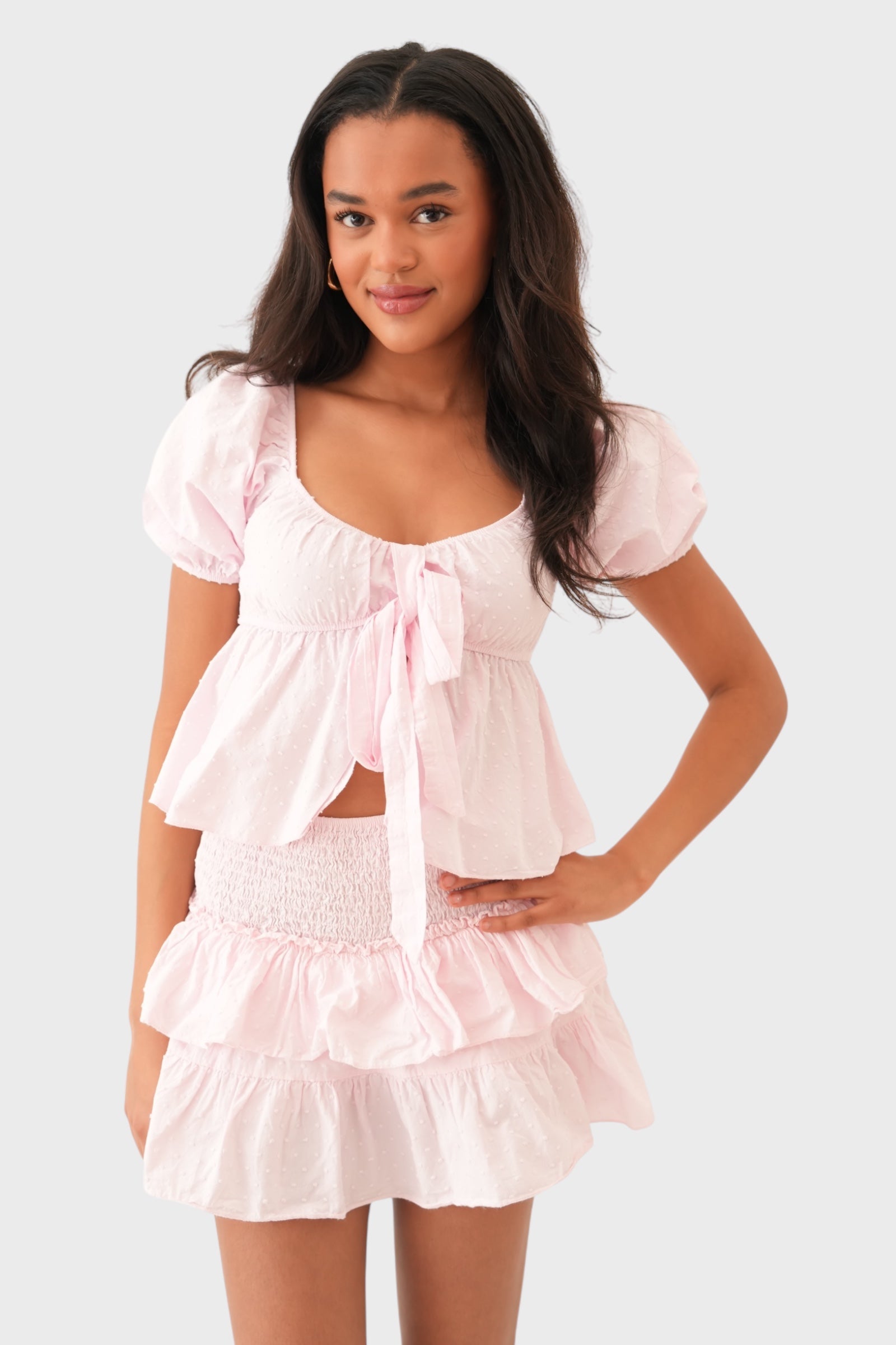"Sophie" top baby pink
