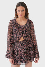 "Boho" blouse brown