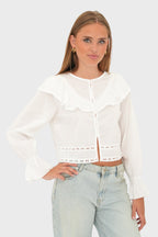 "Sweden" blouse white