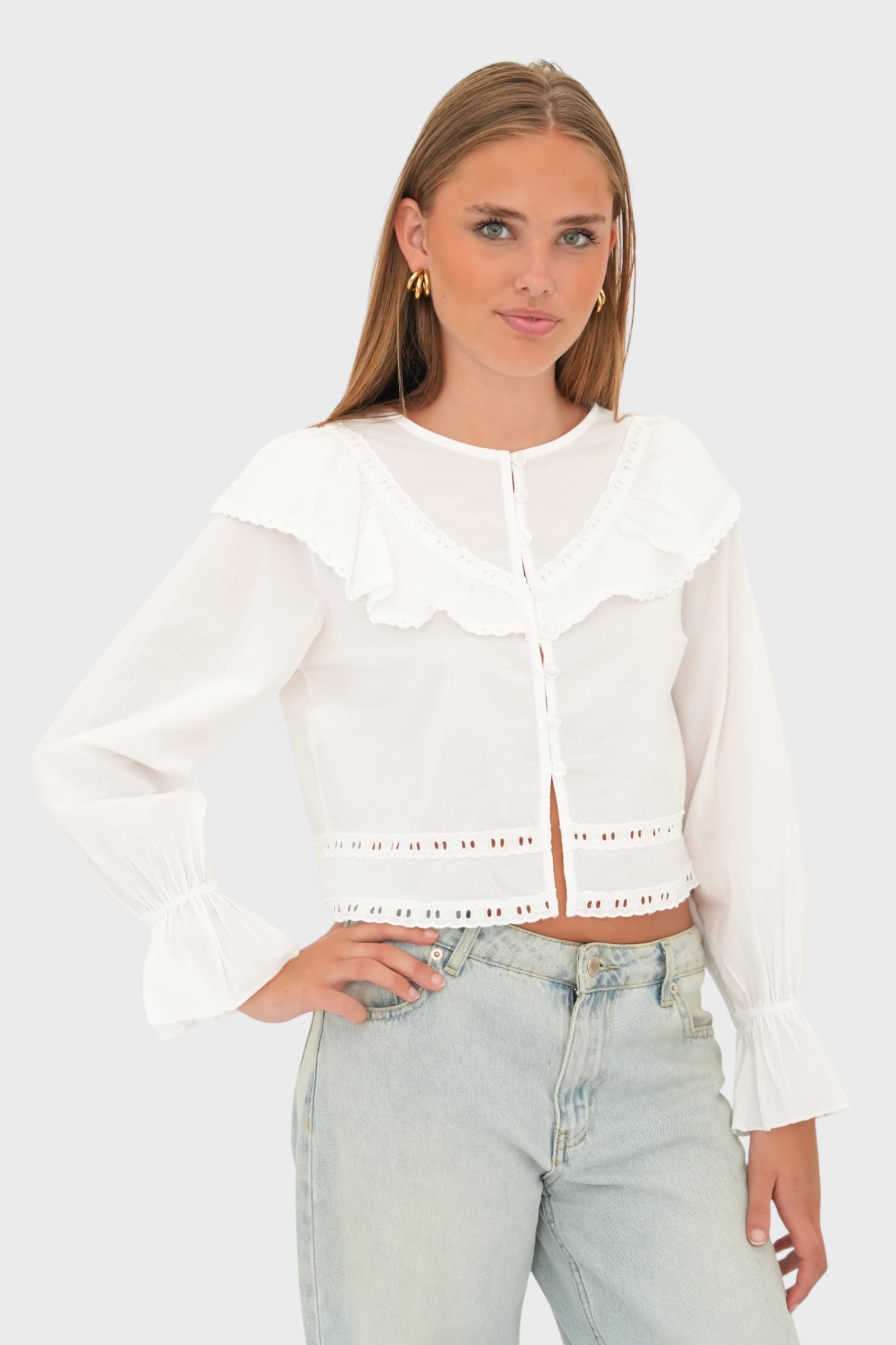 "Sweden" blouse white