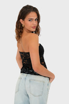 "Ruby" top black