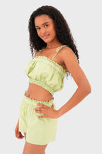 "Malaga" top green