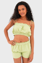 "Malaga" top green