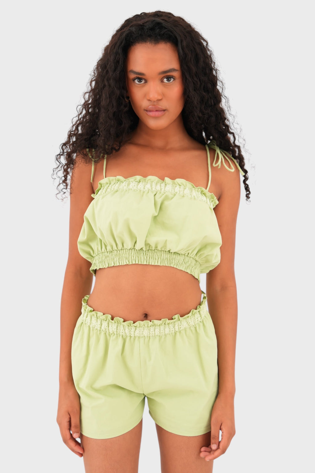 "Malaga" top green