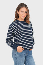 "Boat" top navy