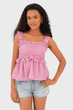 "Daisy" top red