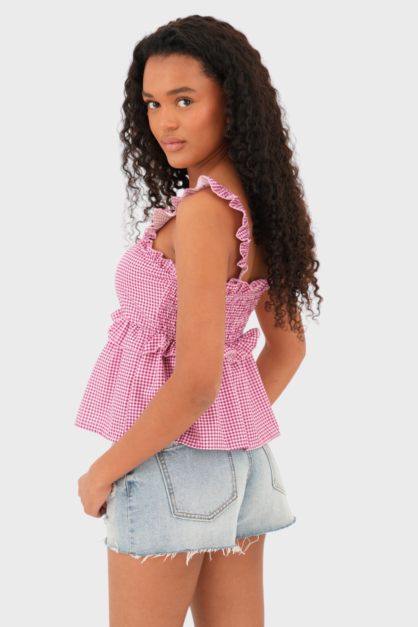 "Daisy" top red