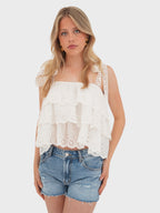 "Summerlight" top white