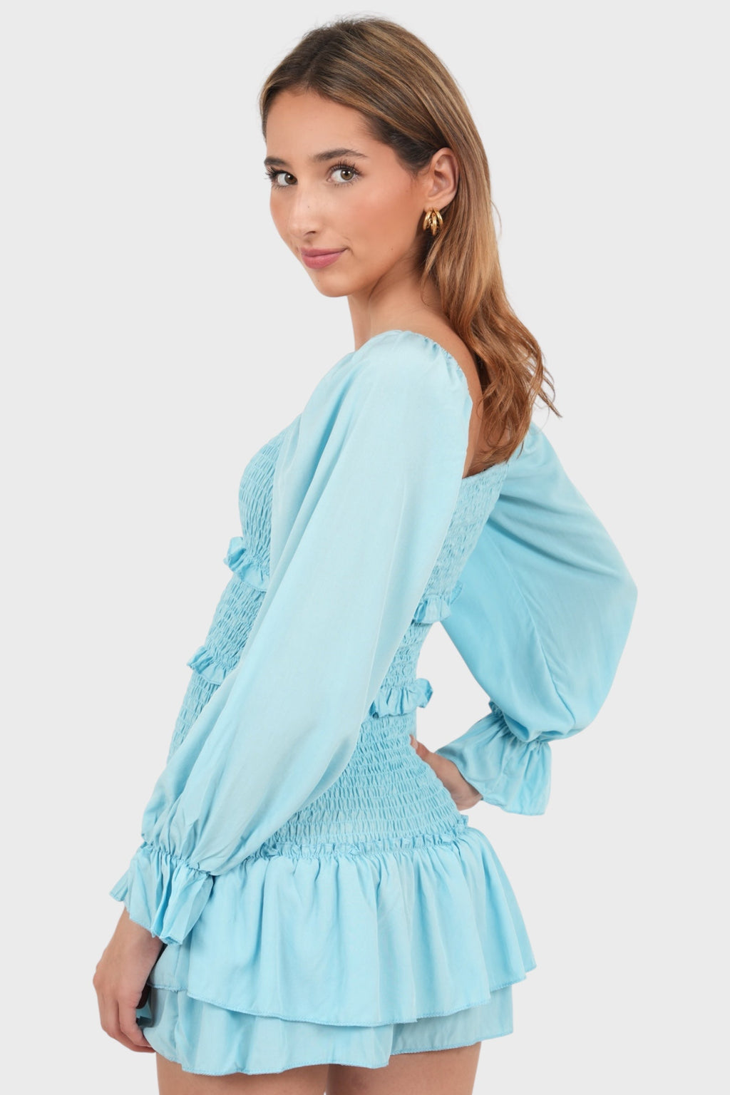 "Sunny" dress sky blue