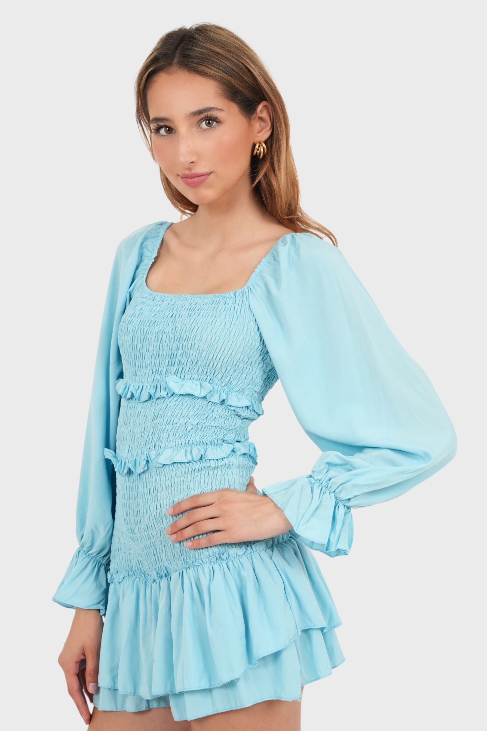 "Sunny" dress sky blue