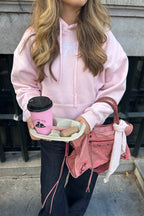 "Ribbon" hoodie pink