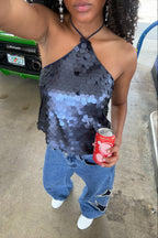 "Moon" top navy