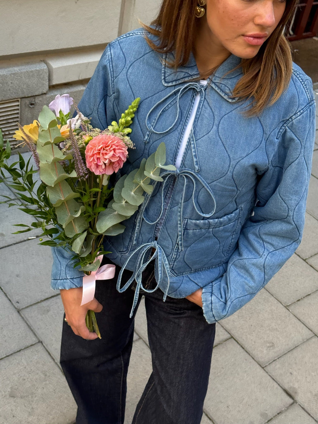 "Mabel" denim jacket blue