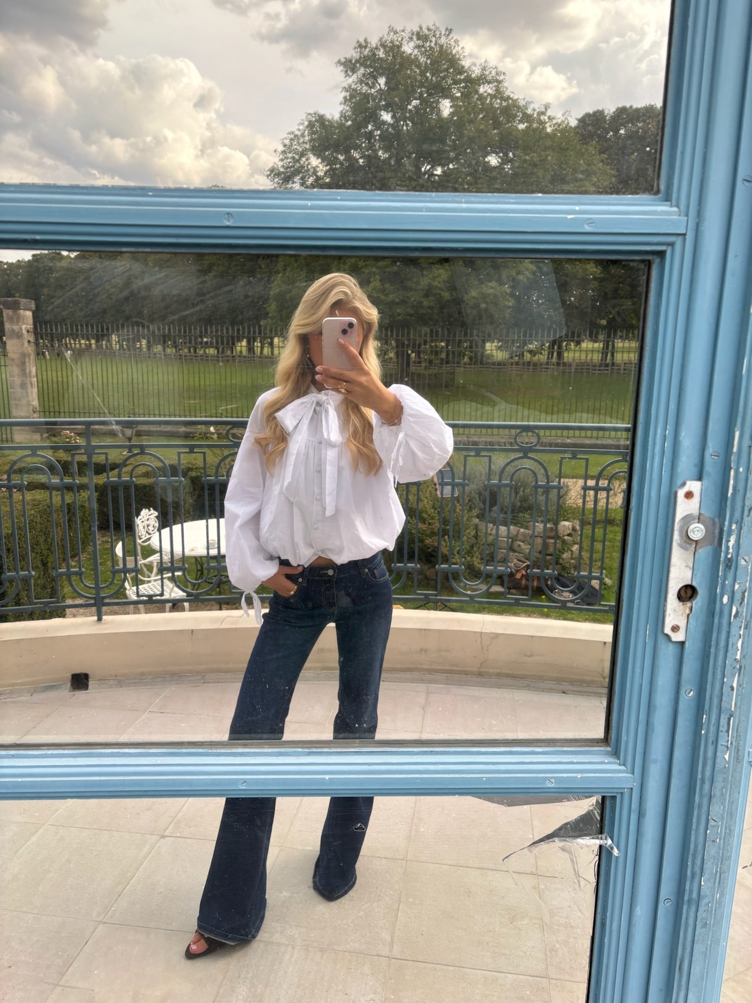 "Lace" jeans dark blue