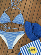"Island" bikini bottom blue