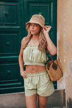 "Malaga" top green